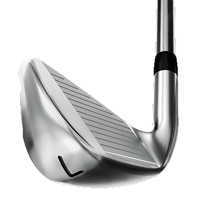 Photo showing the PXG Black Ops iron from the side with the club face in focus