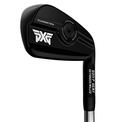 Photo showing the PXG Gen 7 P iron in black from the front