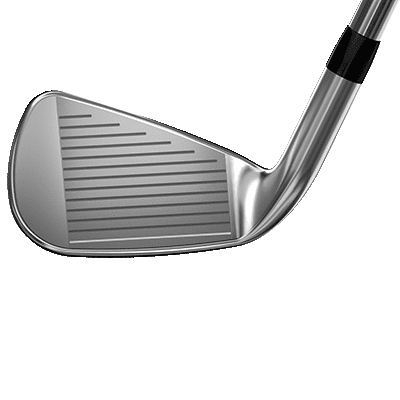Photo showing the PXG Gen 7 P iron from the front with the club face in focus