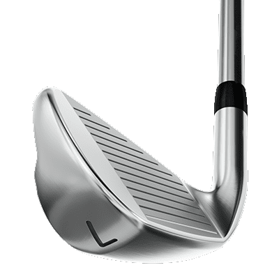 Photo showing the PXG Gen 7 XP iron from the side with the club face in focus