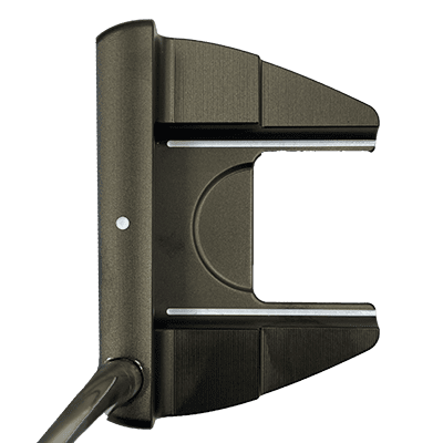 image displaying the black Helix 023Z Putter from the top