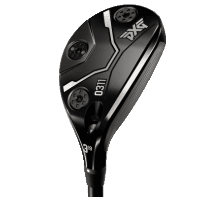 black PXG Black Ops Hybrid club head from the side