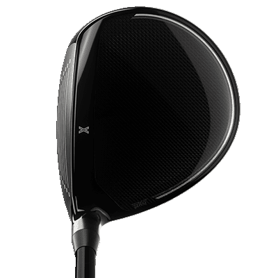 Photo showing the PXG Secret Weapon Mini Driver from the top with the crown in focus