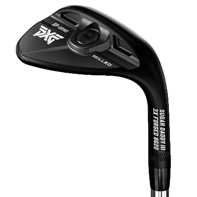 photo showing the PXG Sugar Daddy 3 BP-Grind Wedges in black from the front