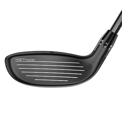 image displaying the Cobra DS Adapt Fairway wood golf club from the side with the club face in focus