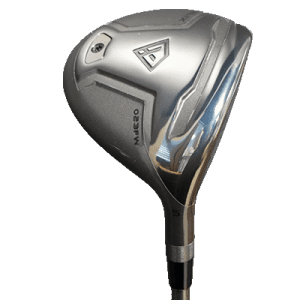 image displaying the dark silver and gray Helix 023FW Fairway Wood from the front