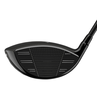 Black and matte bronze Taylormade Qi4D Driver from the side