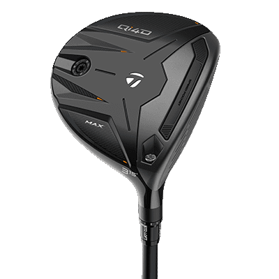 Black and matte bronze Taylormade Qi4D Max Fairway Wood from the front