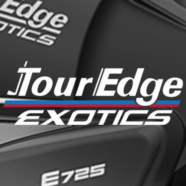 white Tour Edge Exoctics logo on a neutral background