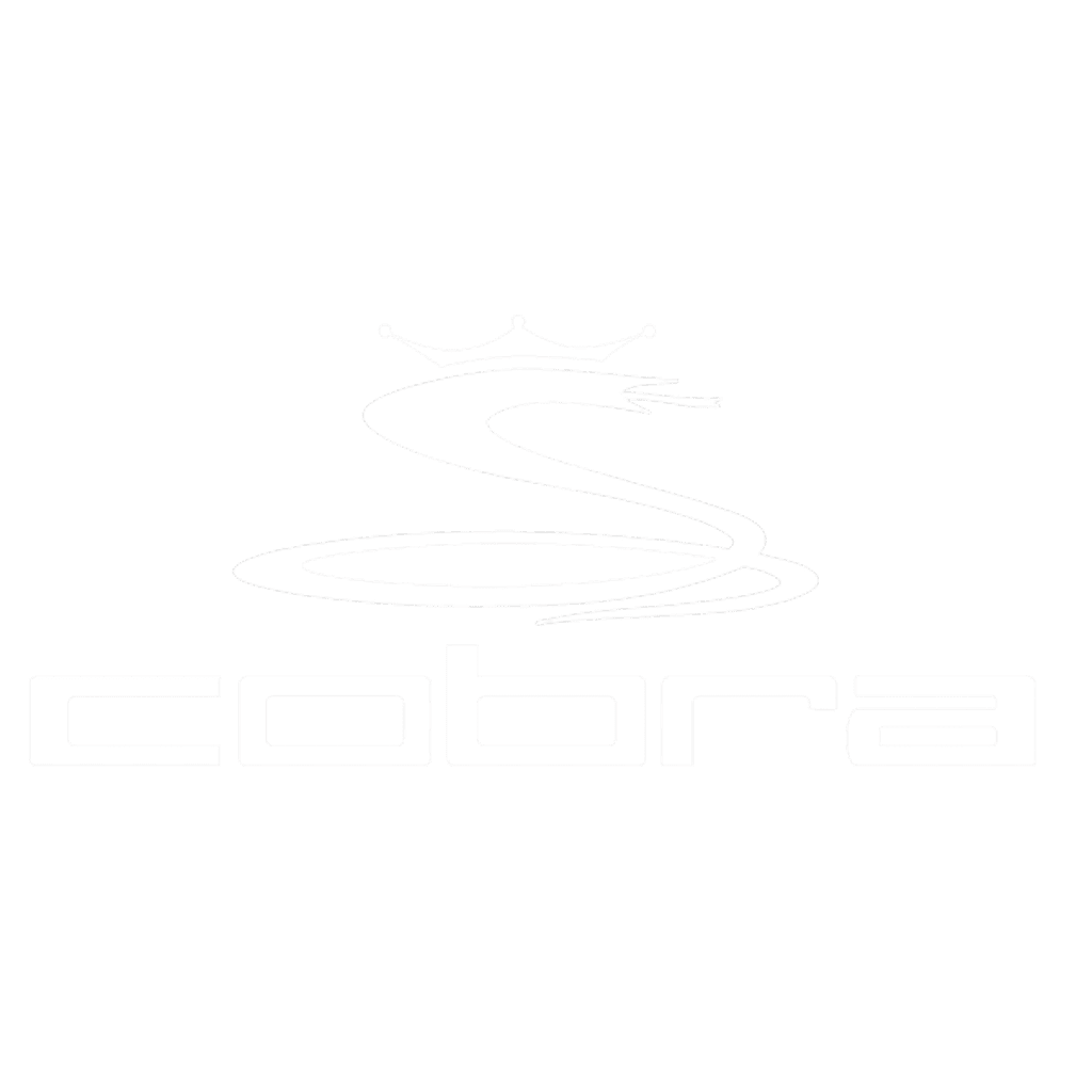 white Cobra logo on neutral background