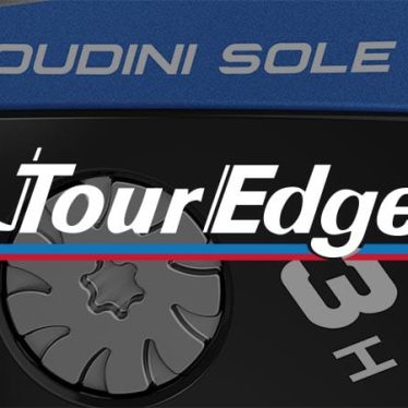 Banner displaying the Tour Edge logo on a black and white background